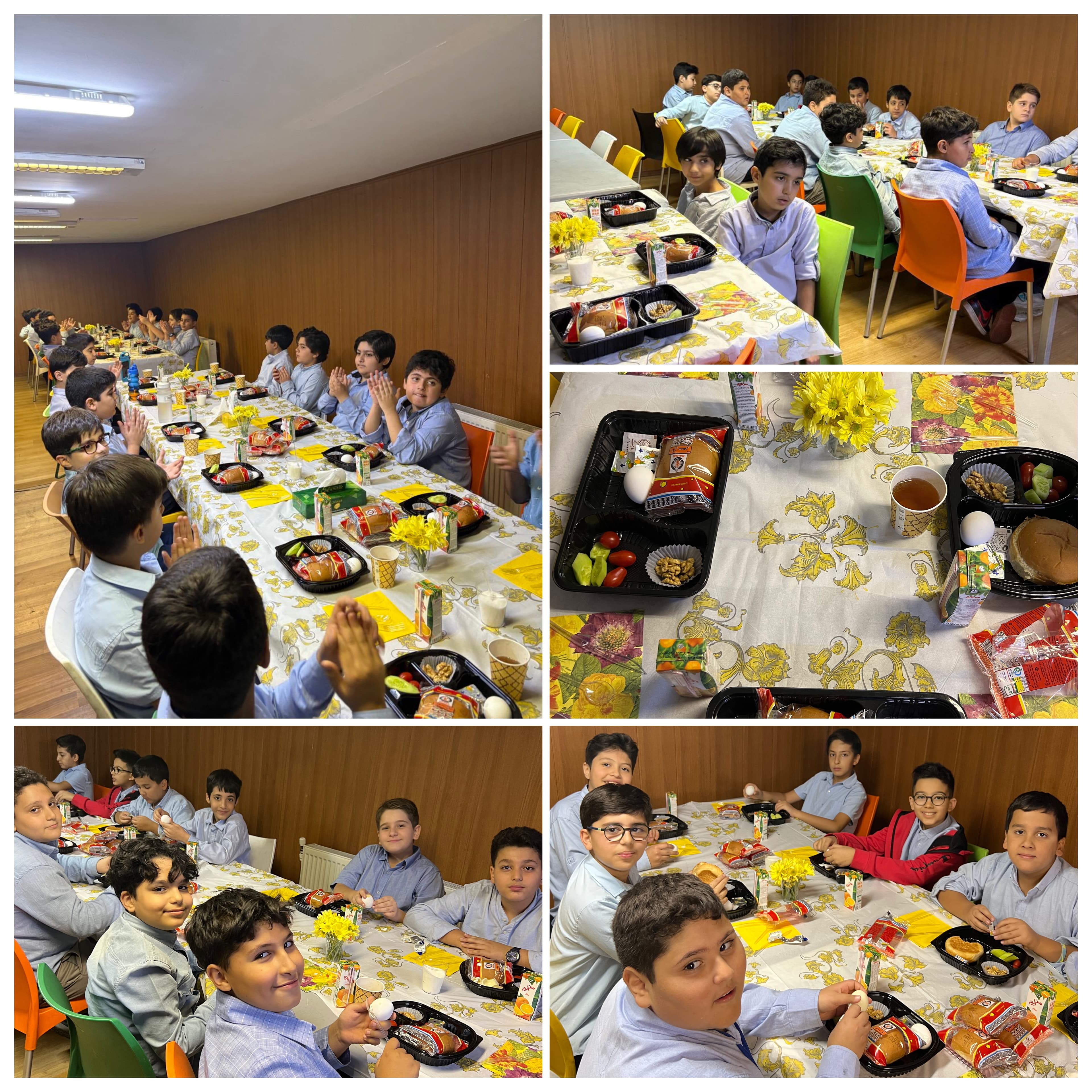 مراسم صبحانه سالم کلاس پنجمی ها